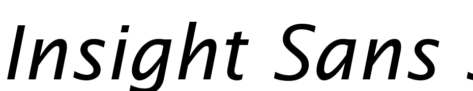 Insight Sans SSi Italic Yazı tipi ücretsiz indir